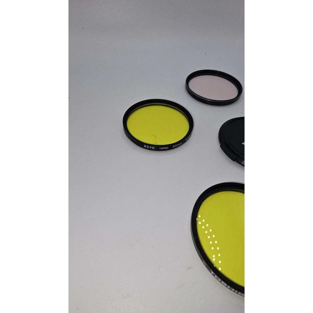 VTG 55mm Camera Lens Filters Japan HOYA HYC K2 Toshiba Y2 2X‎ Aragon 1A Minolta